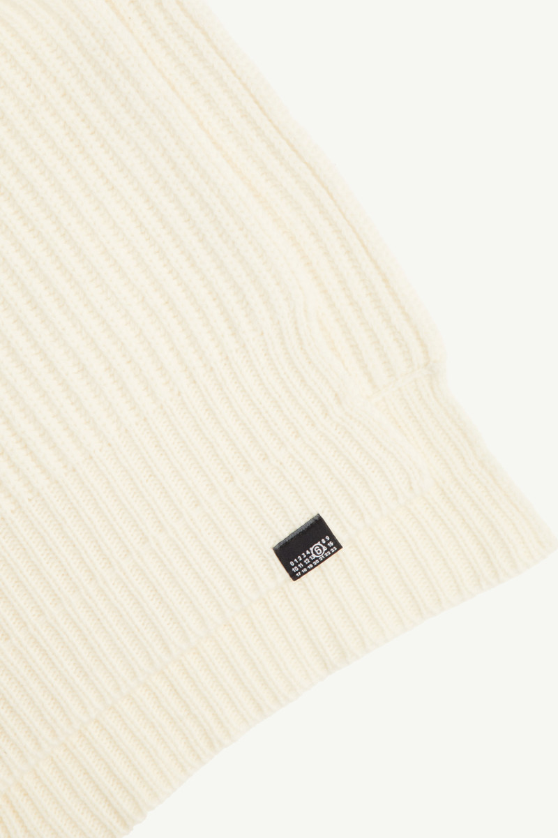 MM6 Maison Margiela Cotton knit scarf outlook