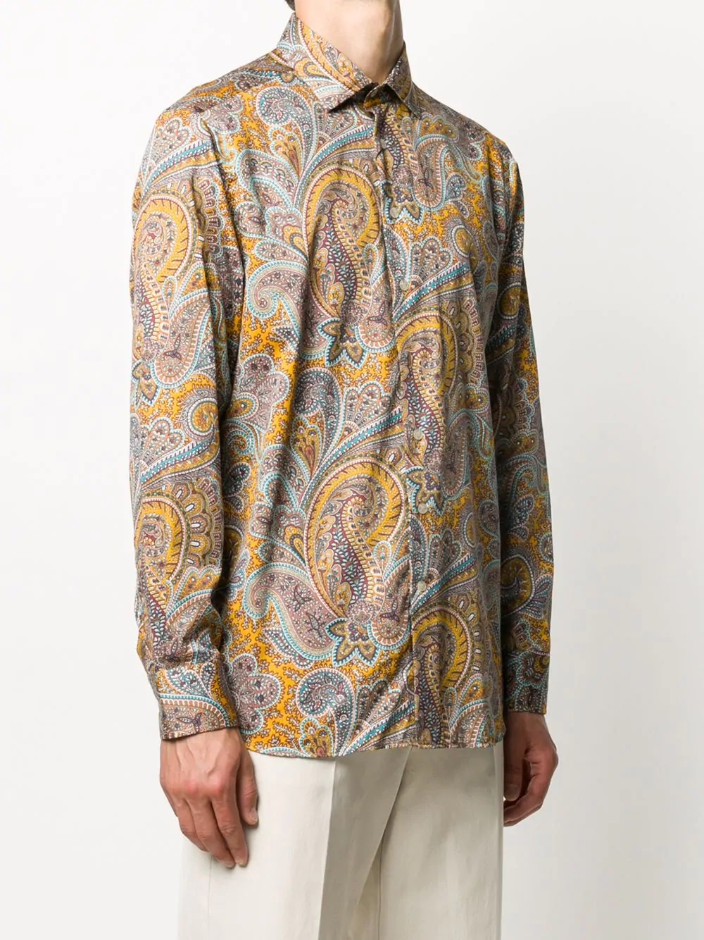 paisley print shirt - 3