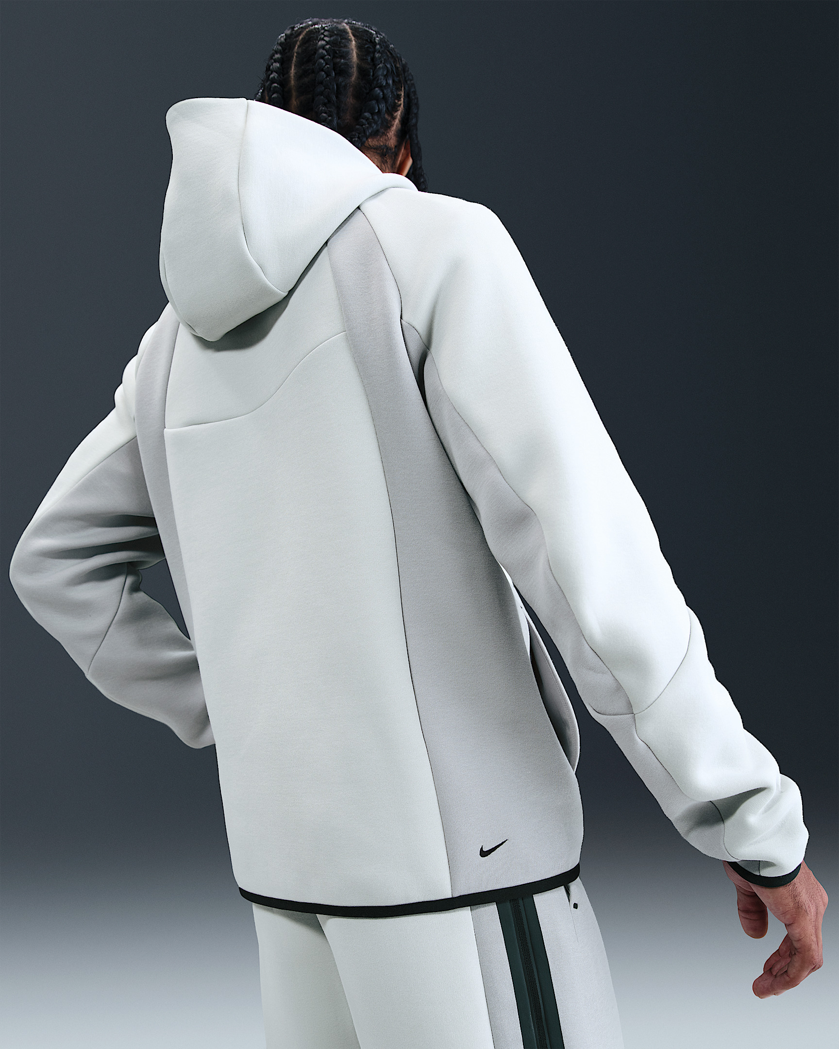 Nike Tech Men's Color-Block Full-Zip Fleece Windrunner Jacket - 2