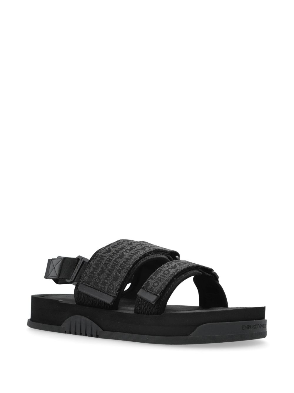 logo-jacquard sandals - 2