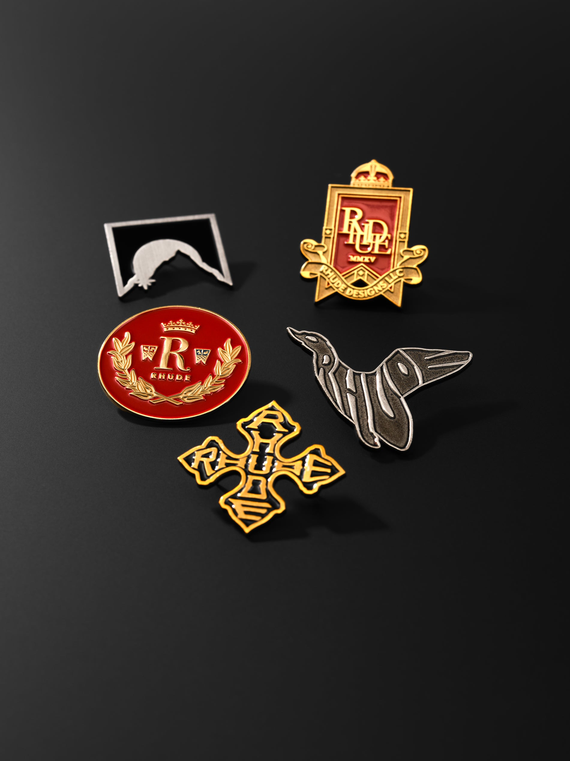 RHUDE ENAMEL PIN SET - HOLIDAY EDITION - 7