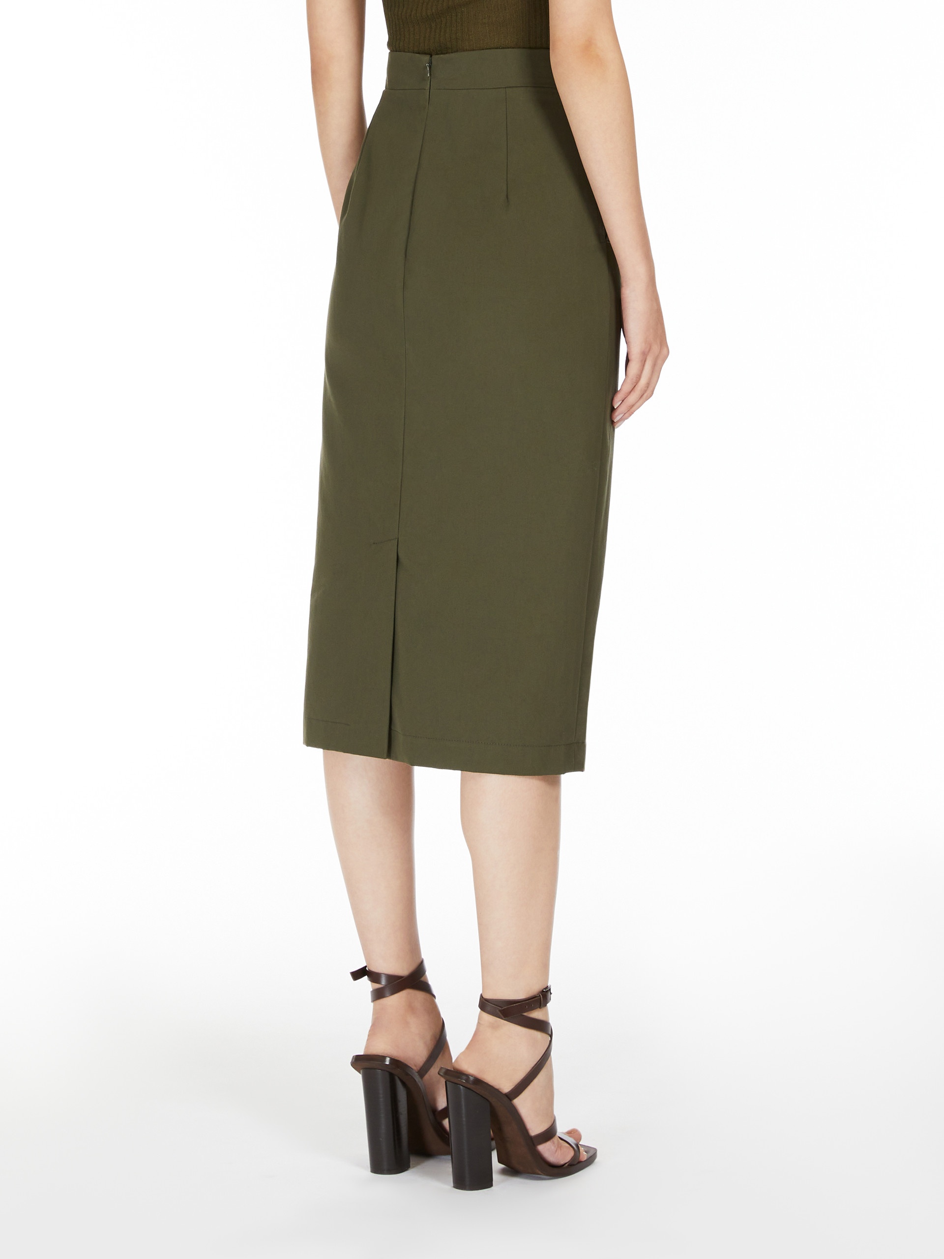 COGNAC Canvas skirt - 4