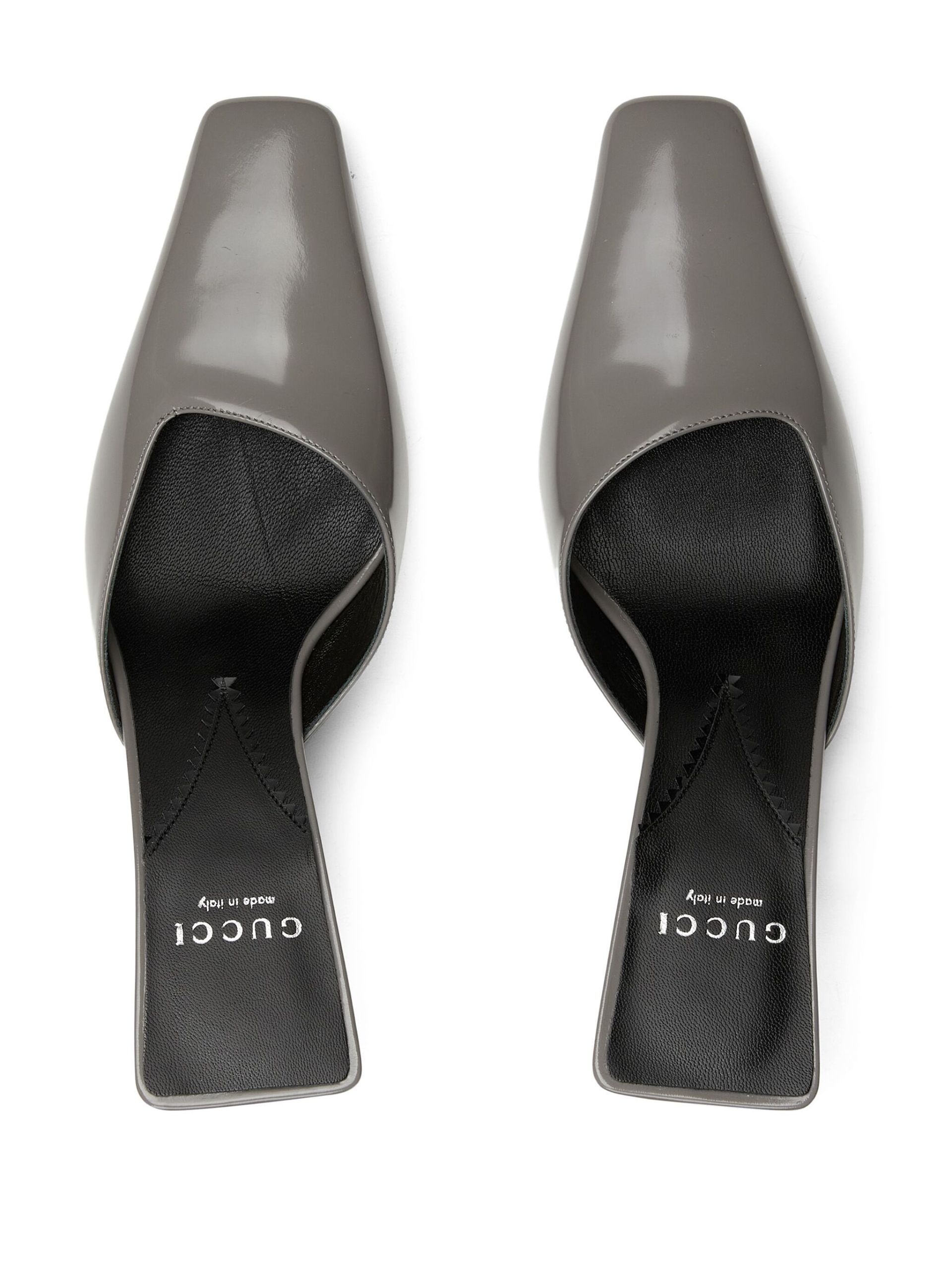 grey 75 leather mules - 4