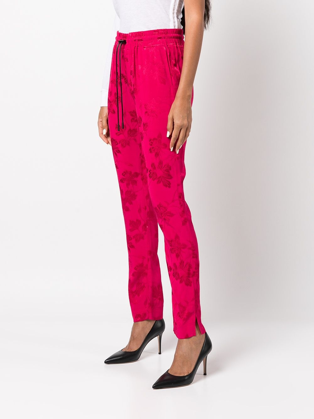Fiona floral-print cropped trousers - 3