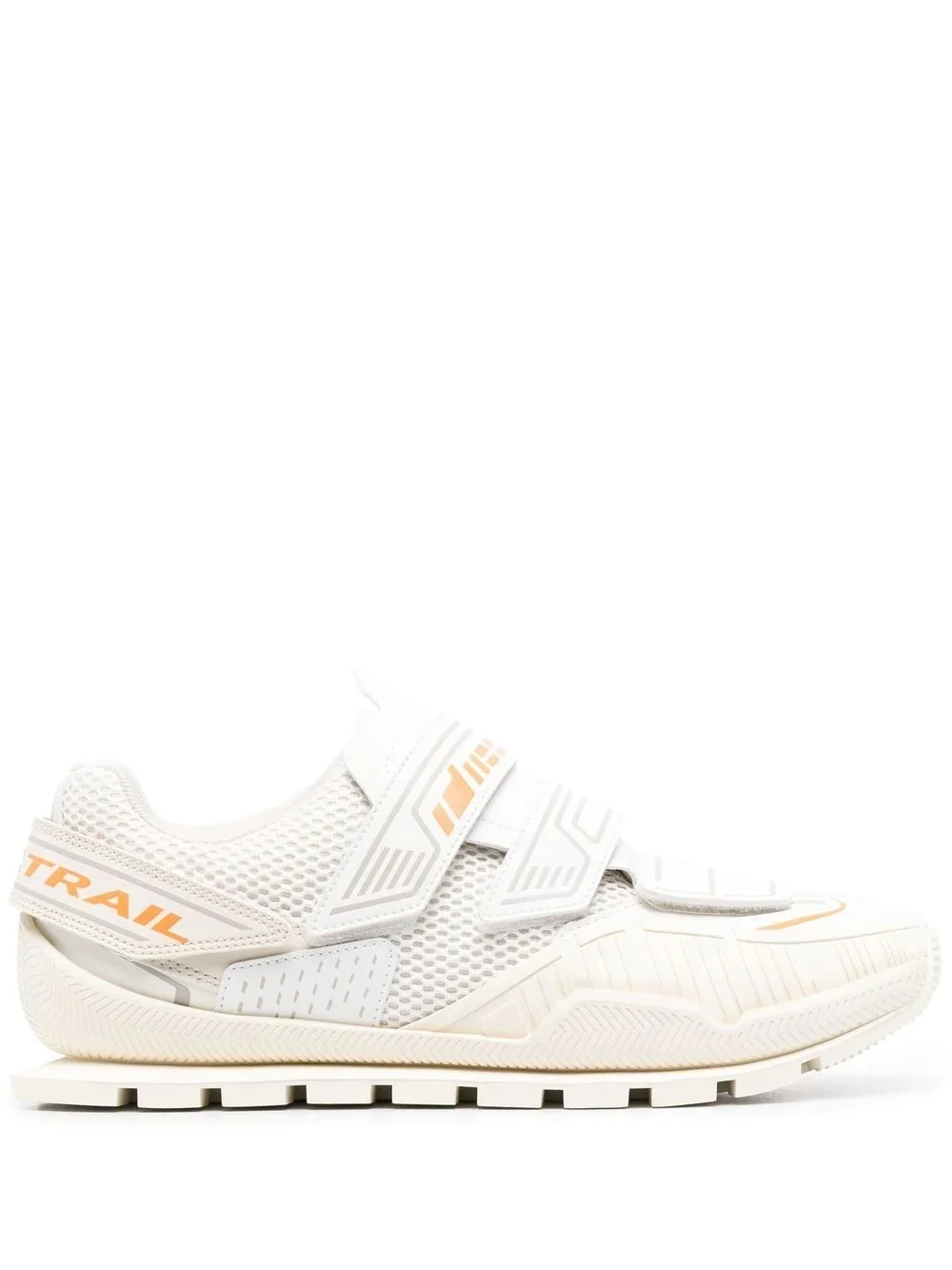 touch-strap panelled sneakers - 1