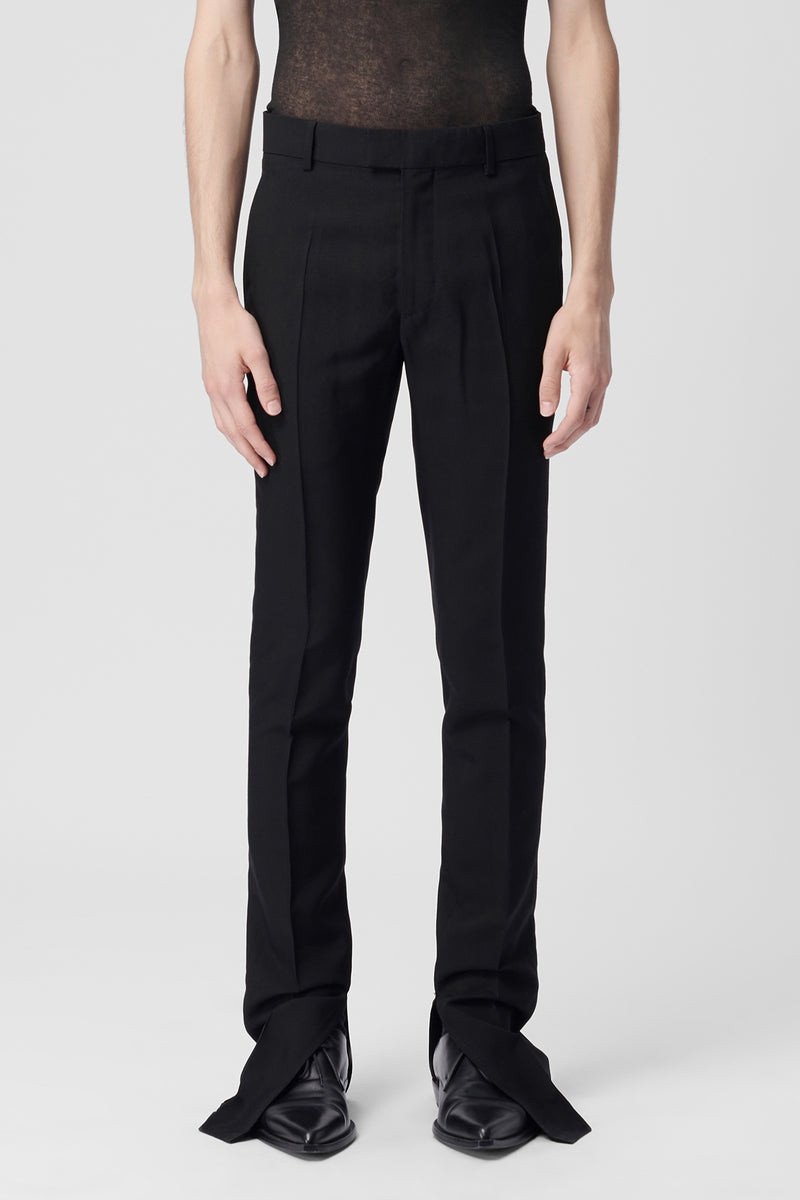 Delis Skinny Fit Trousers With Slit 1