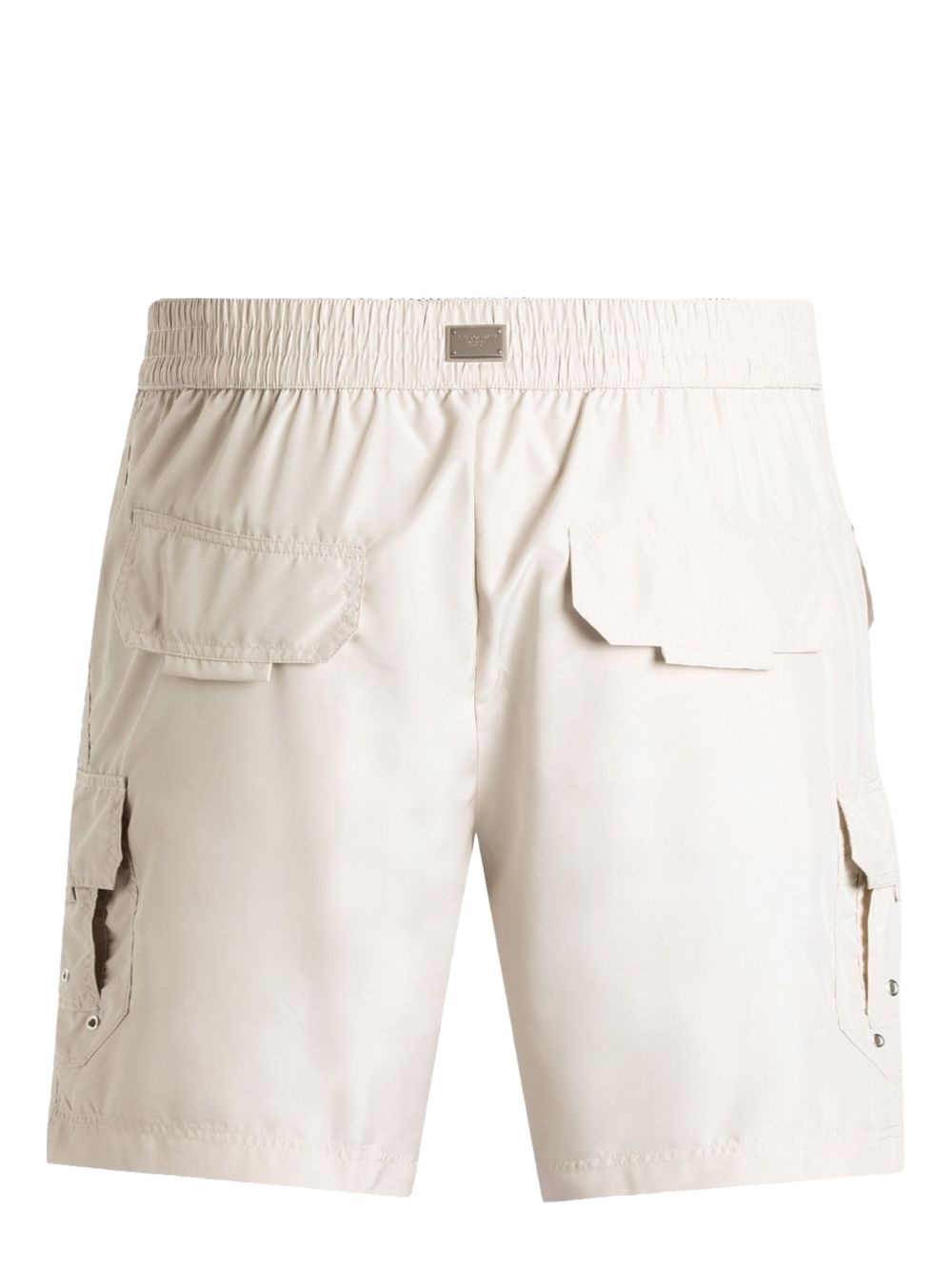 tag-detail swim shorts - 2
