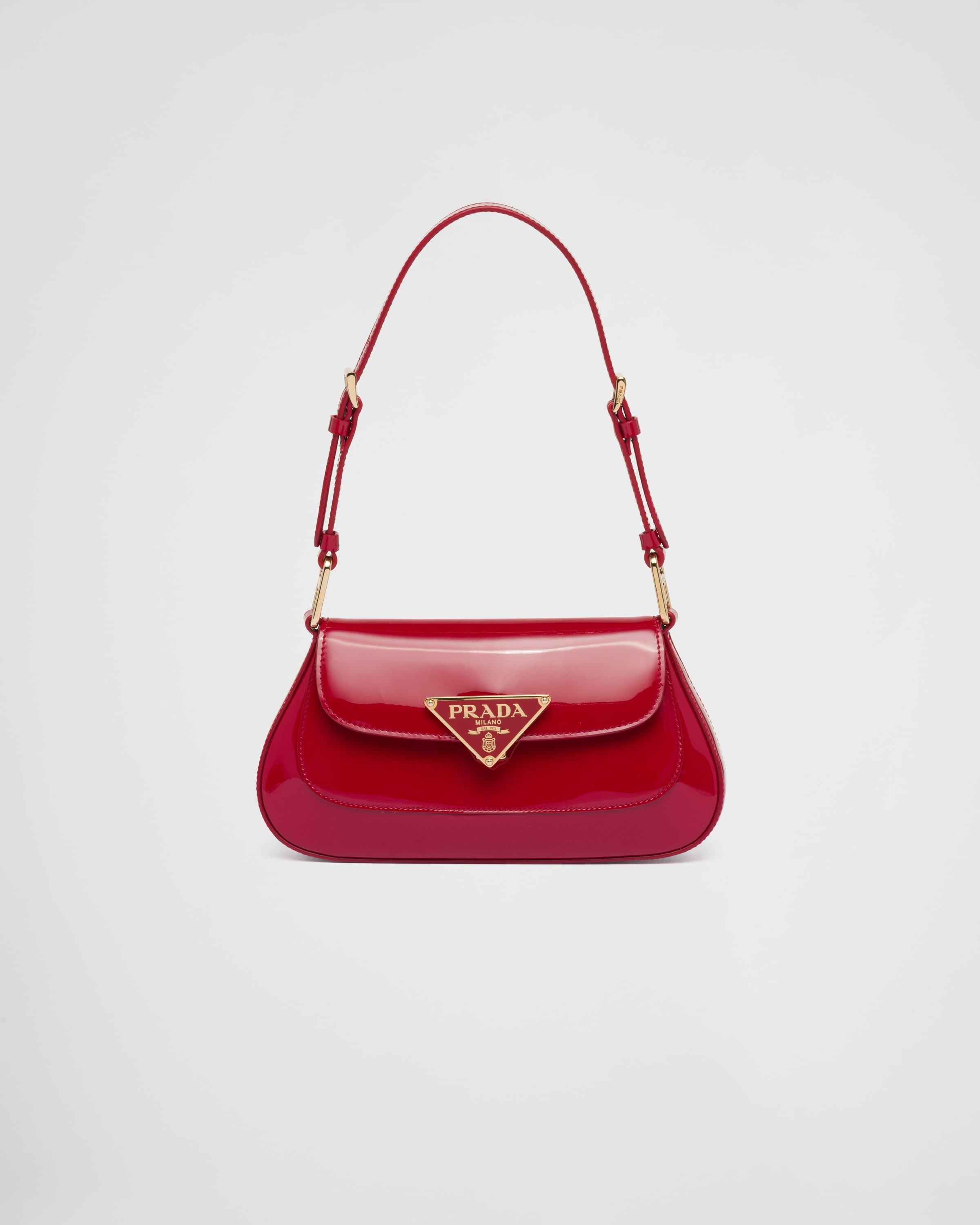 【PRADA】PATENT SHOULDER BAG Prada Patent leather shoulder bag | REVERSIBLE