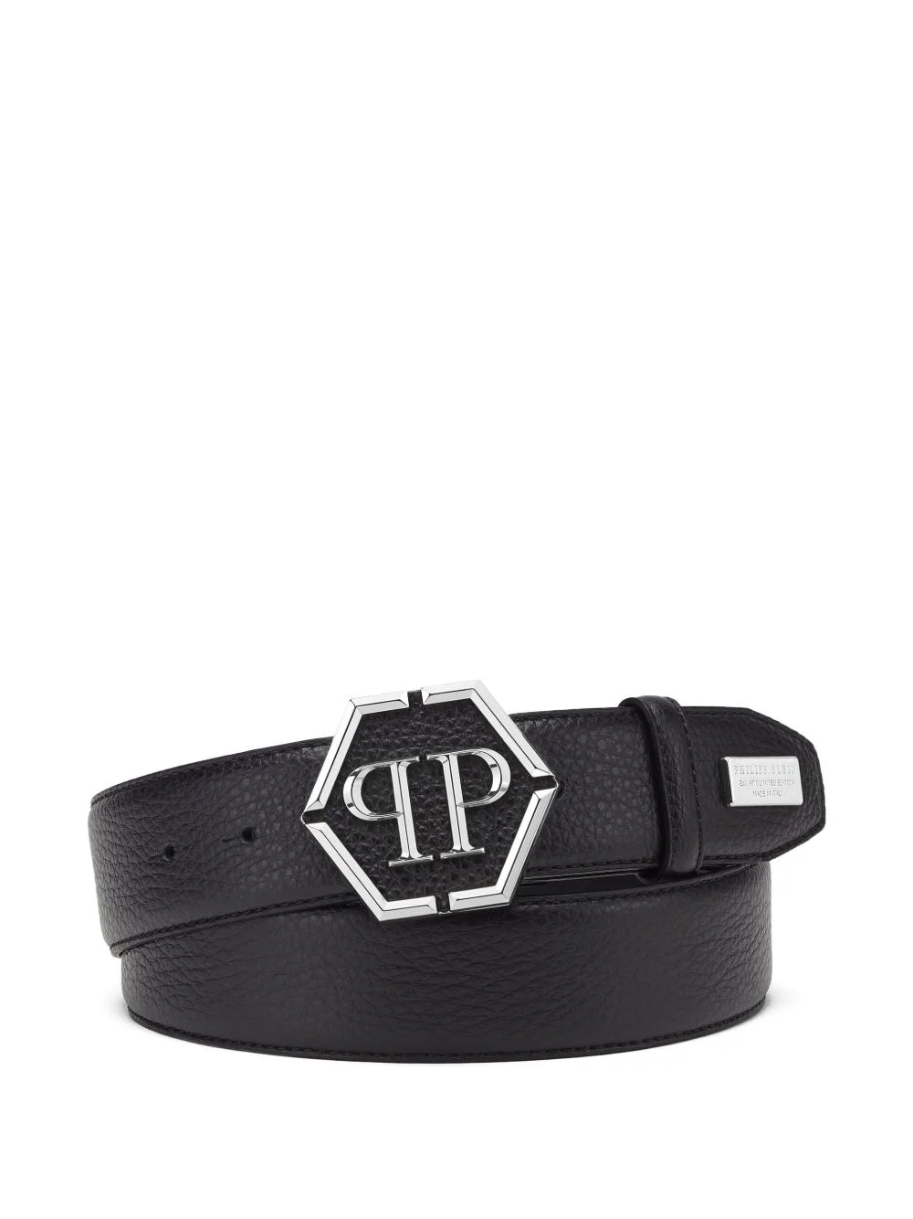 Hexagon leather belt - 1