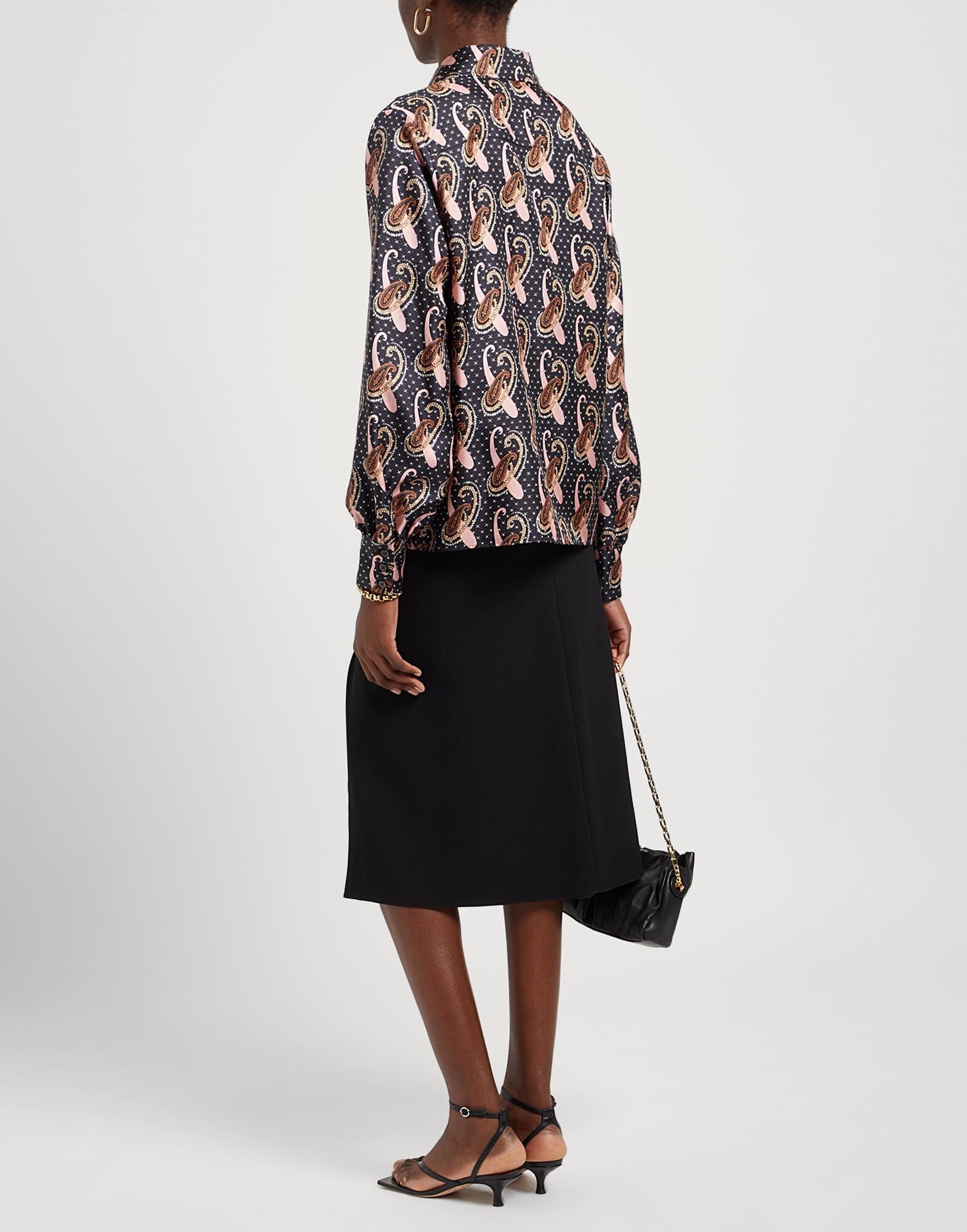 Black Women's Patterned Shirts & Blouses - 3