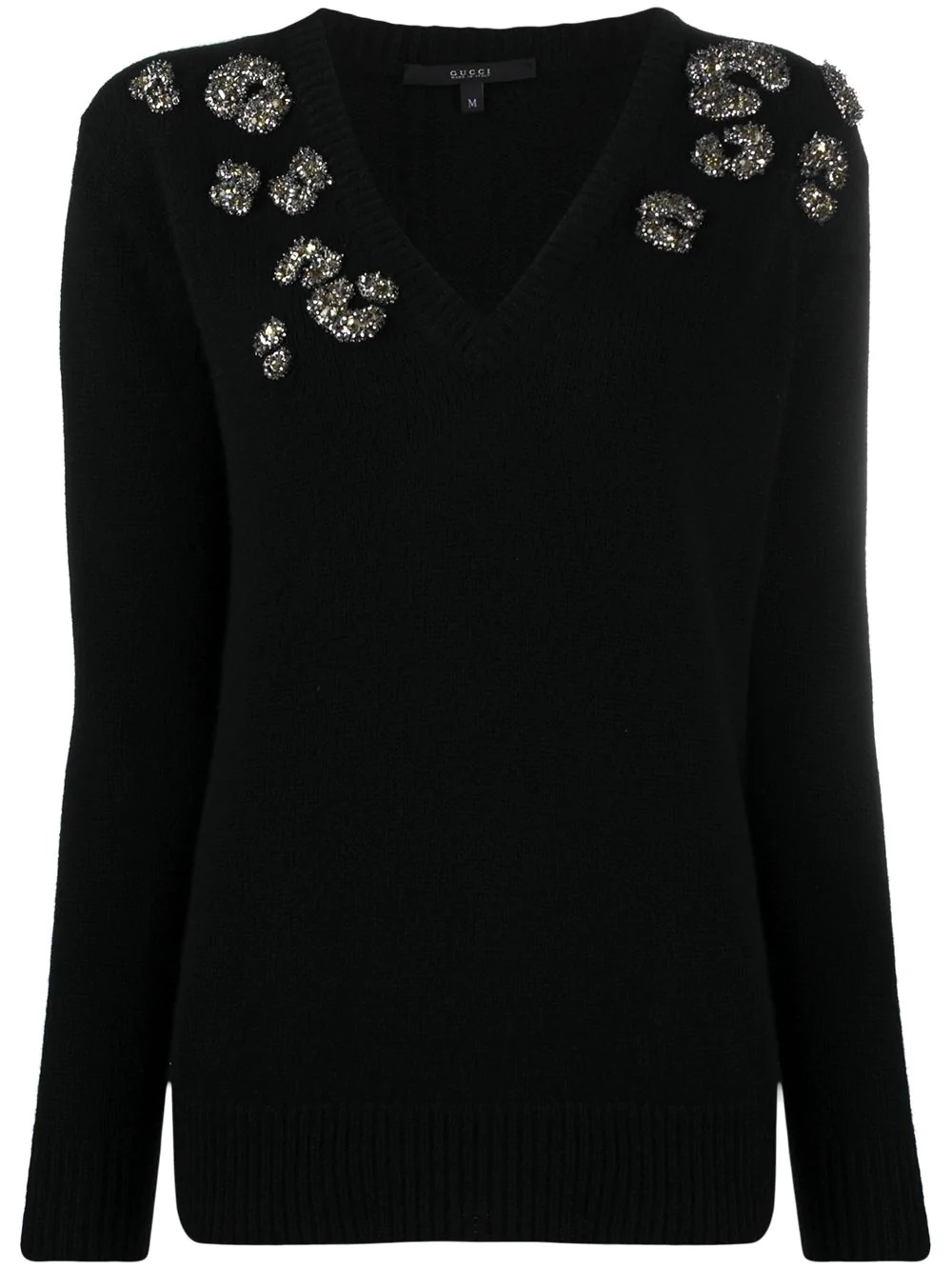 crystal-embellished jumper - 1