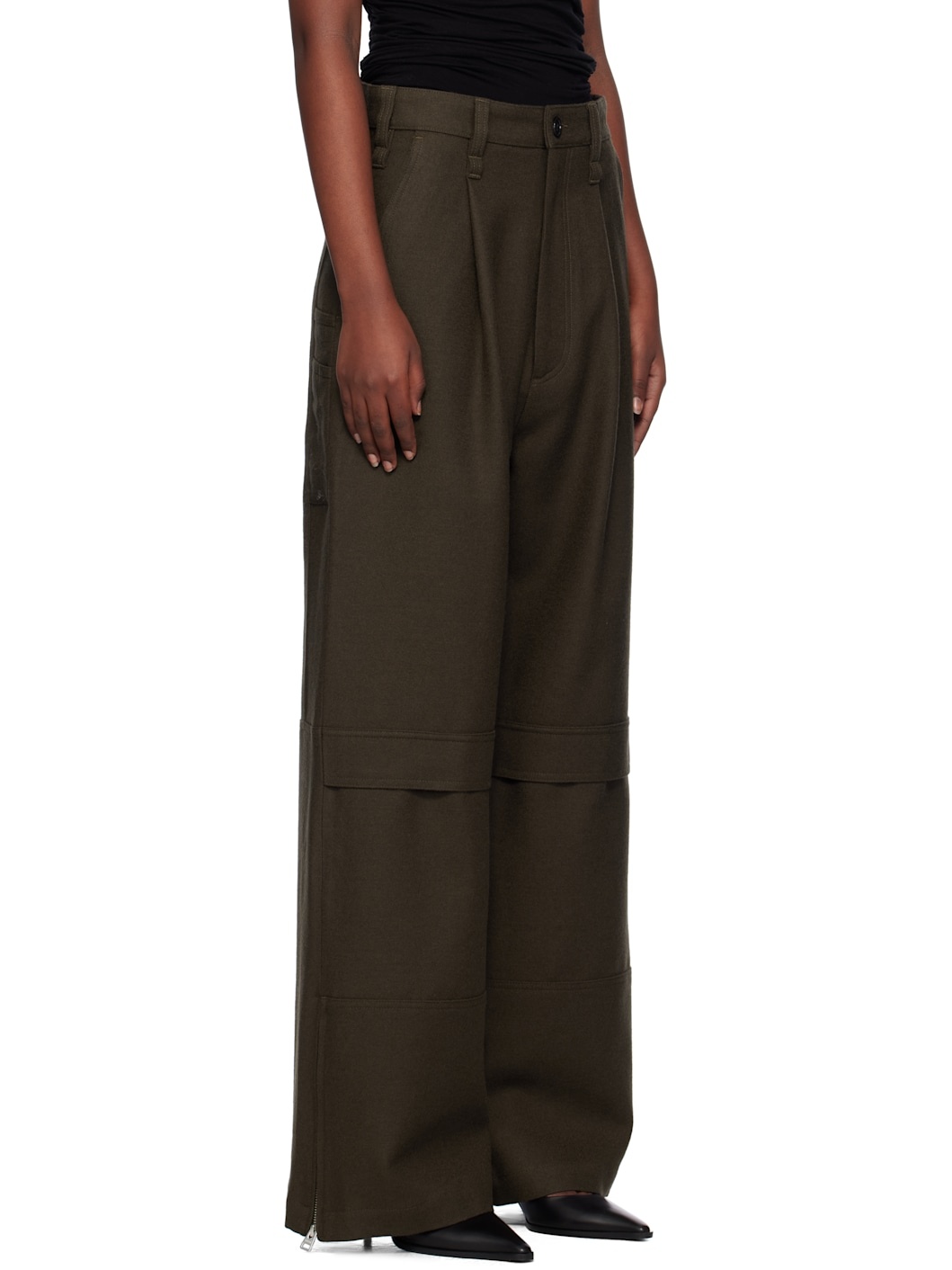 Brown Cargo Trousers - 2