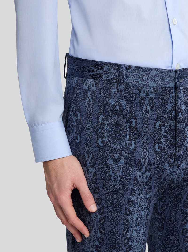 Etro COTTON JACQUARD TROUSERS outlook
