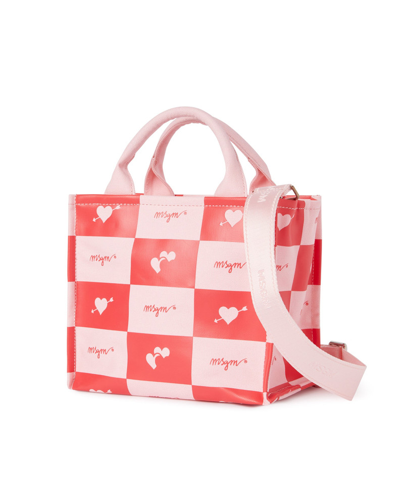 Blended cotton MSGM mini Canvas Tote Bag 3