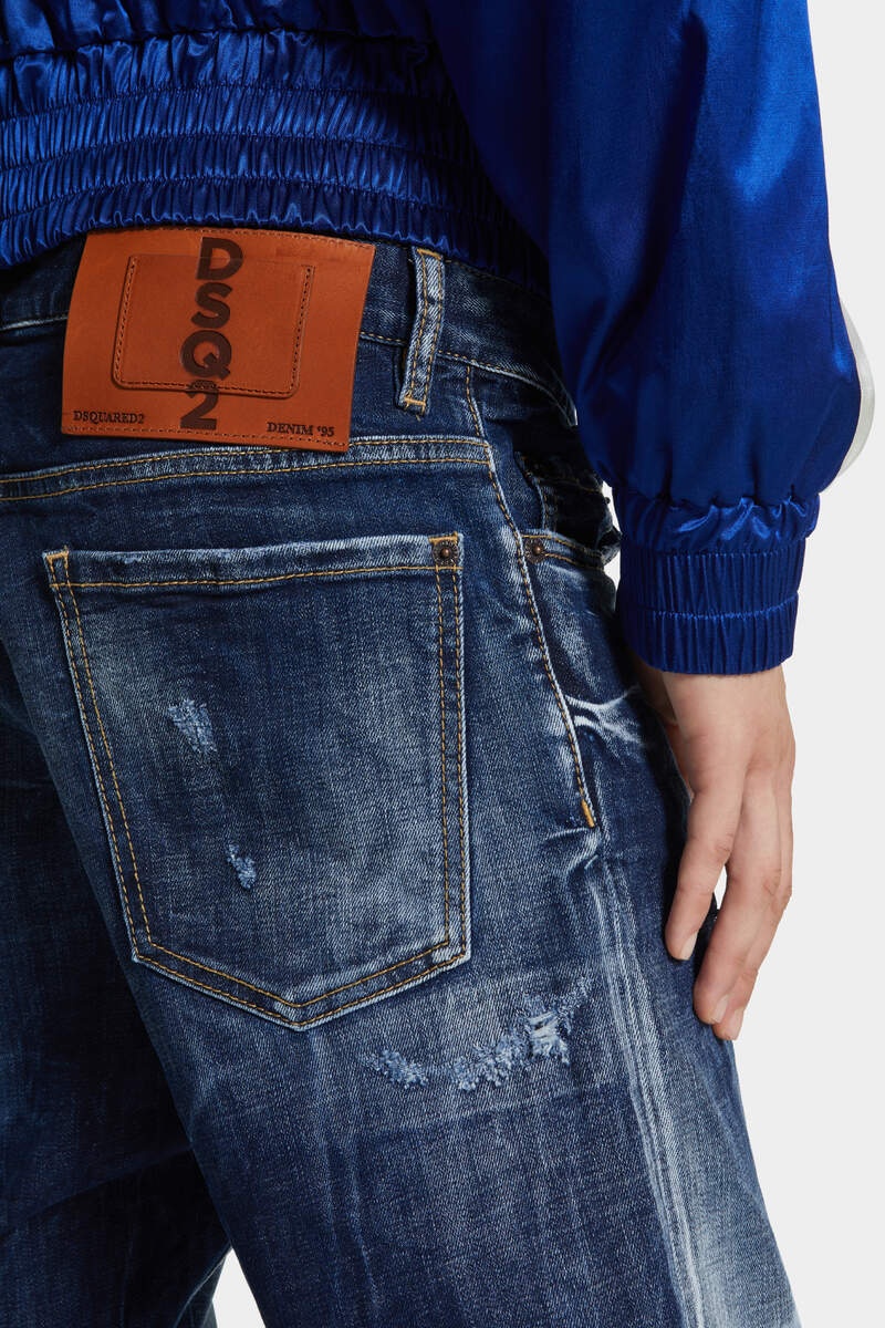 DARK WHITE LINE WASH LONDON BRO JEANS - 5