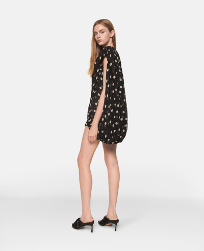 Stella McCartney Asymmetric Polka Dot Silk Mini Dress outlook