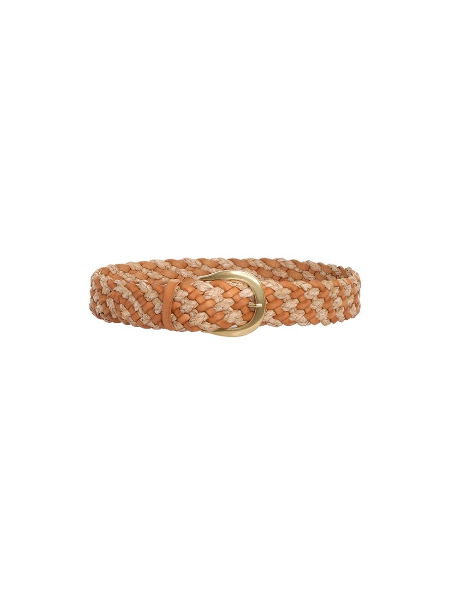 WIDE WOVEN BRAID BELT - 1