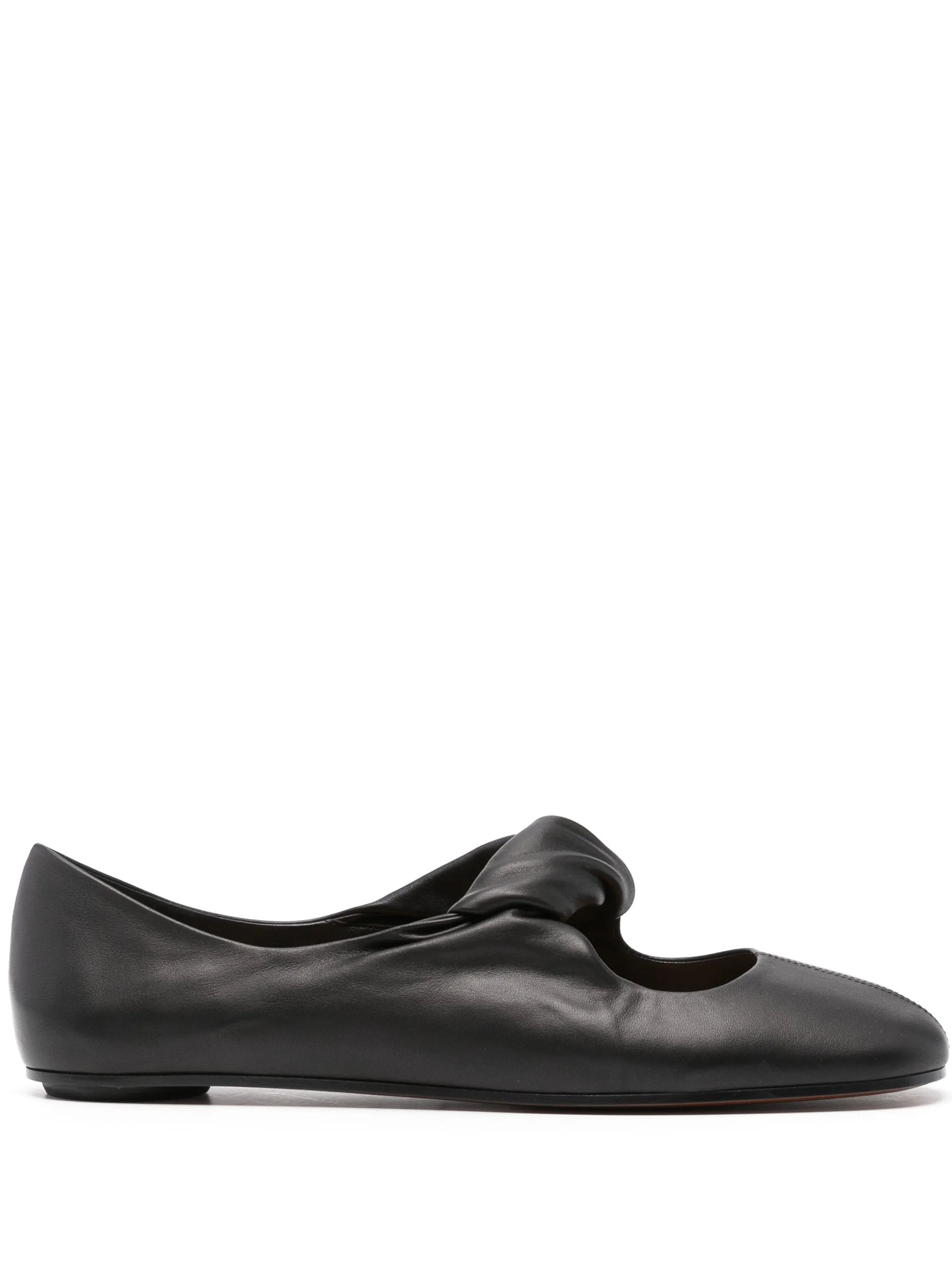 twist-detailing ballet flats - 1