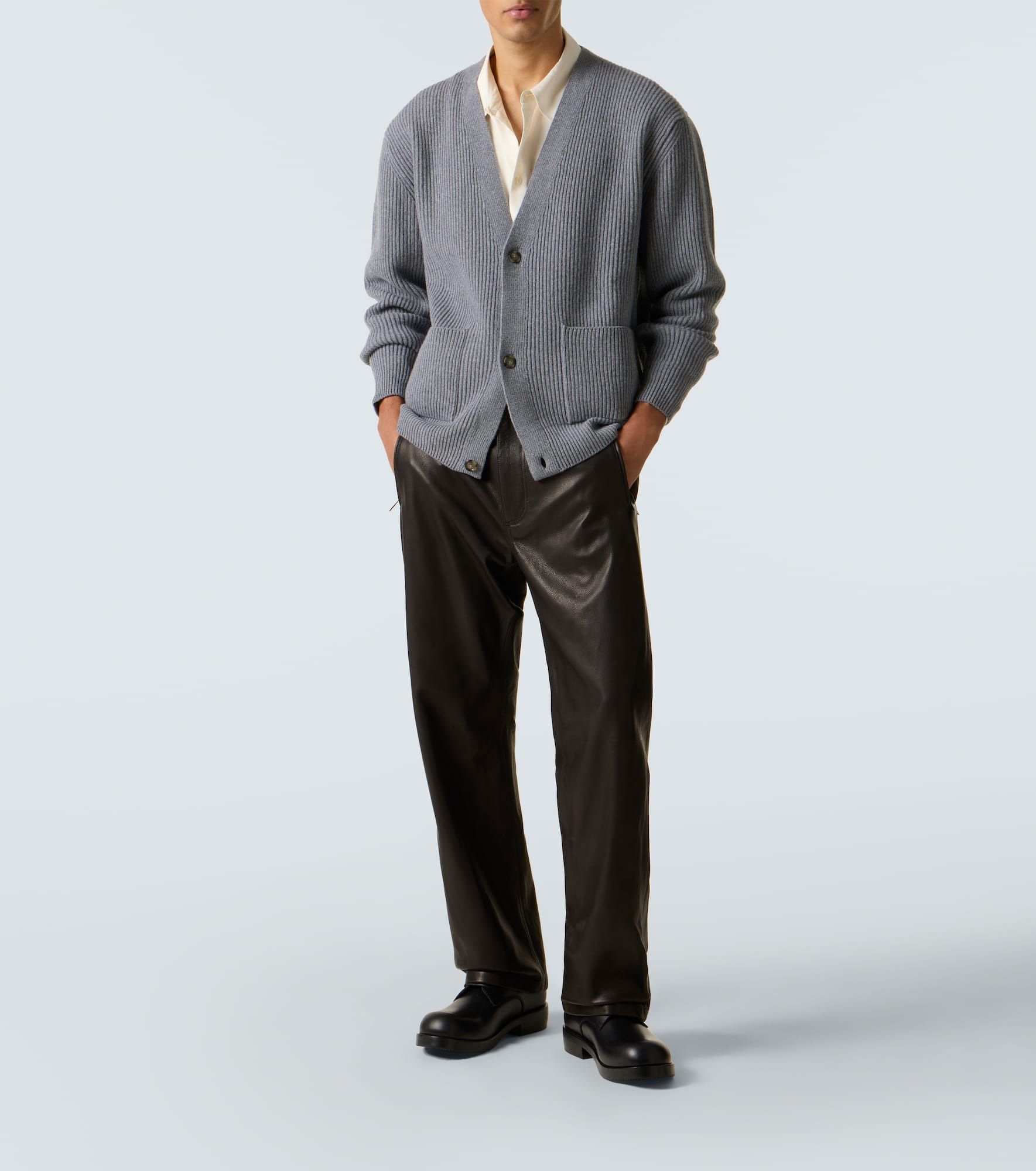 Ribbed-knit wool and cashmere cardigan - 2