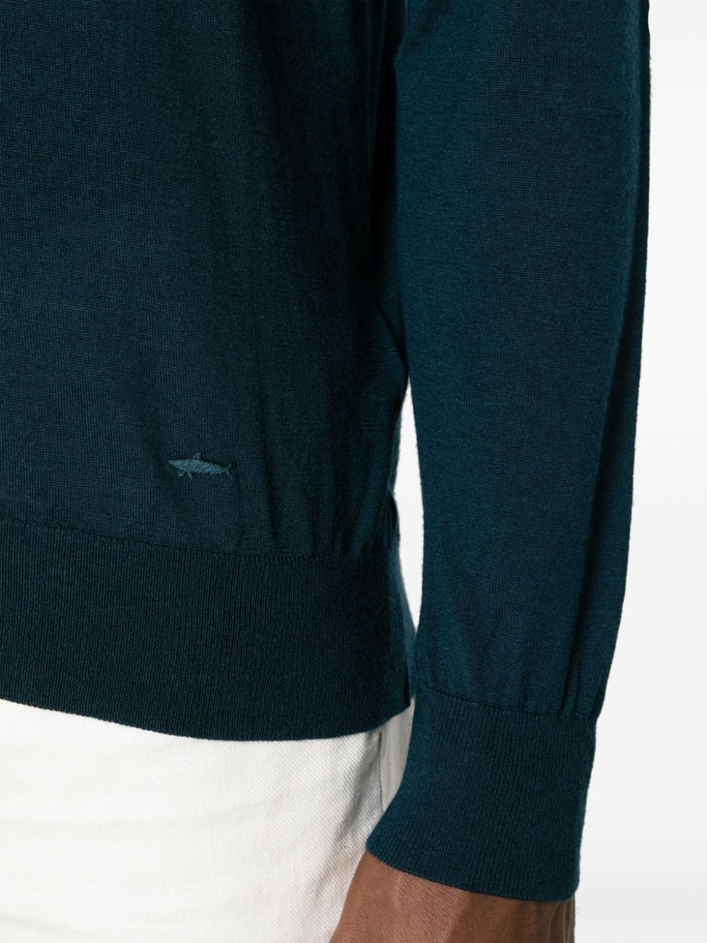 crew-neck virgin wool jumper - 5