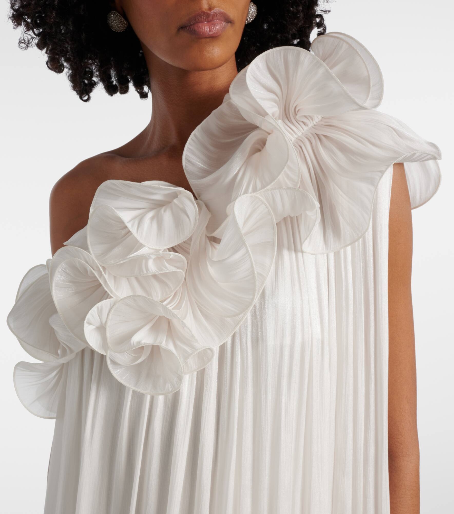 Charmain ruffled georgette gown - 4