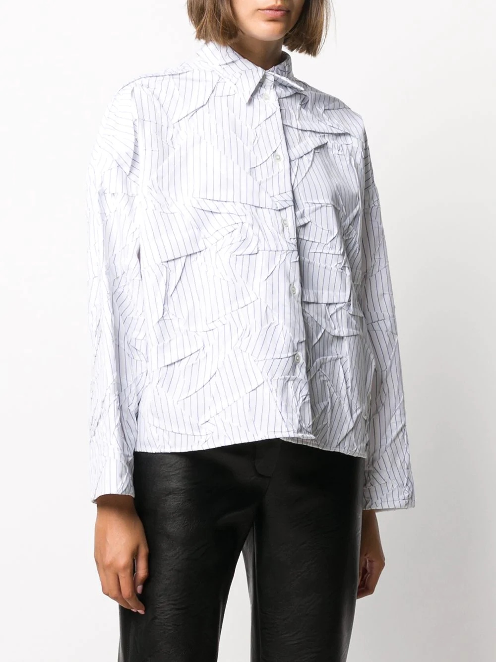 reconstructed pinstripe shirt - 3