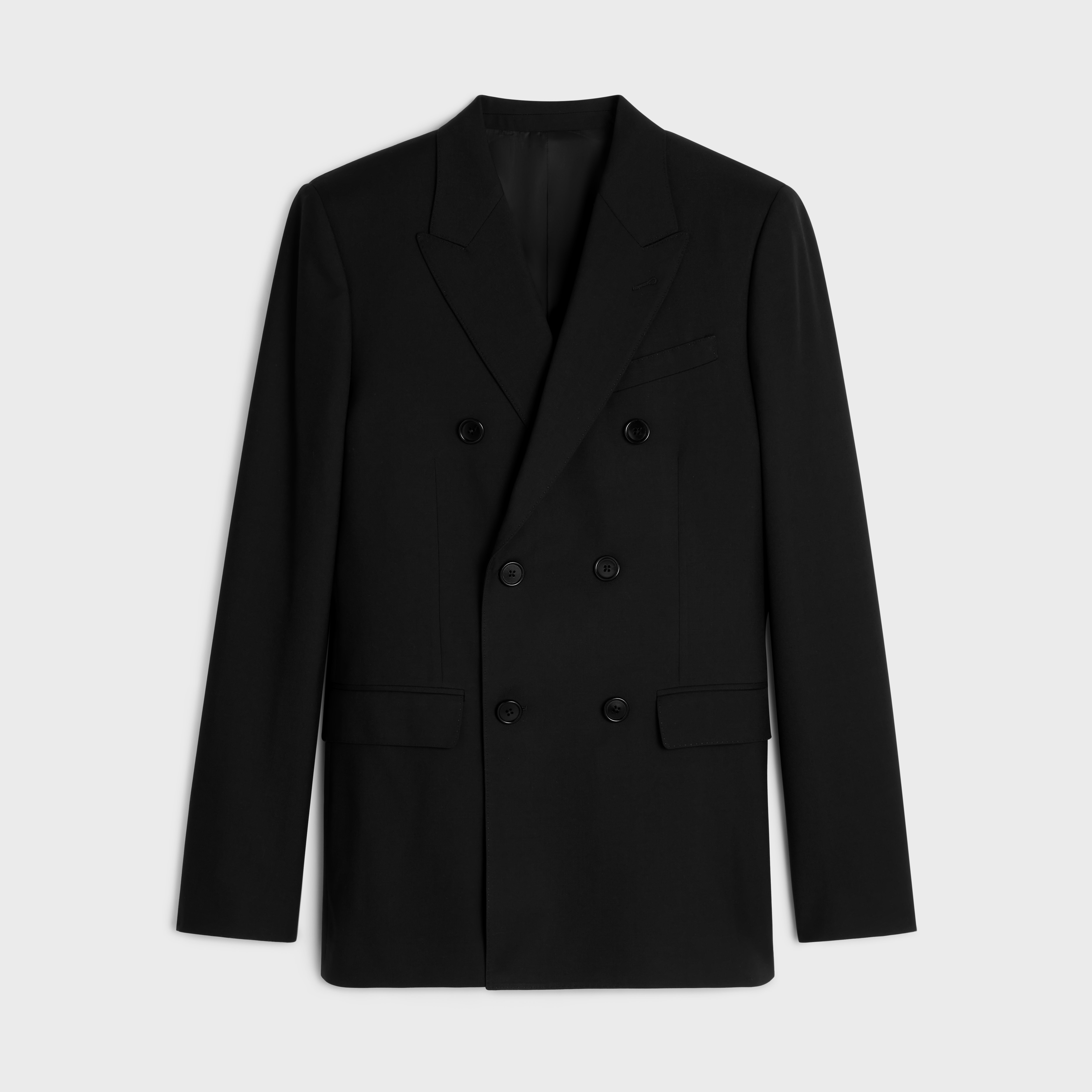 CLASSIC JACKET IN WOOL GABARDINE - 1