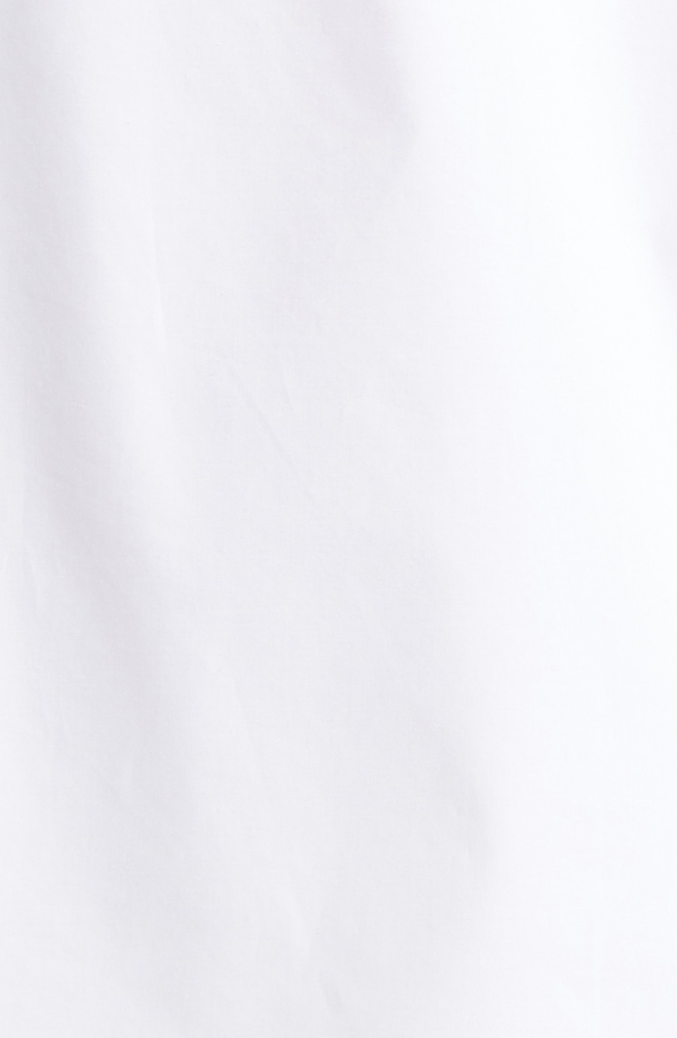 Moncler Logo Embroidered Camp Shirt in Brilliant White at Nordstrom - 6