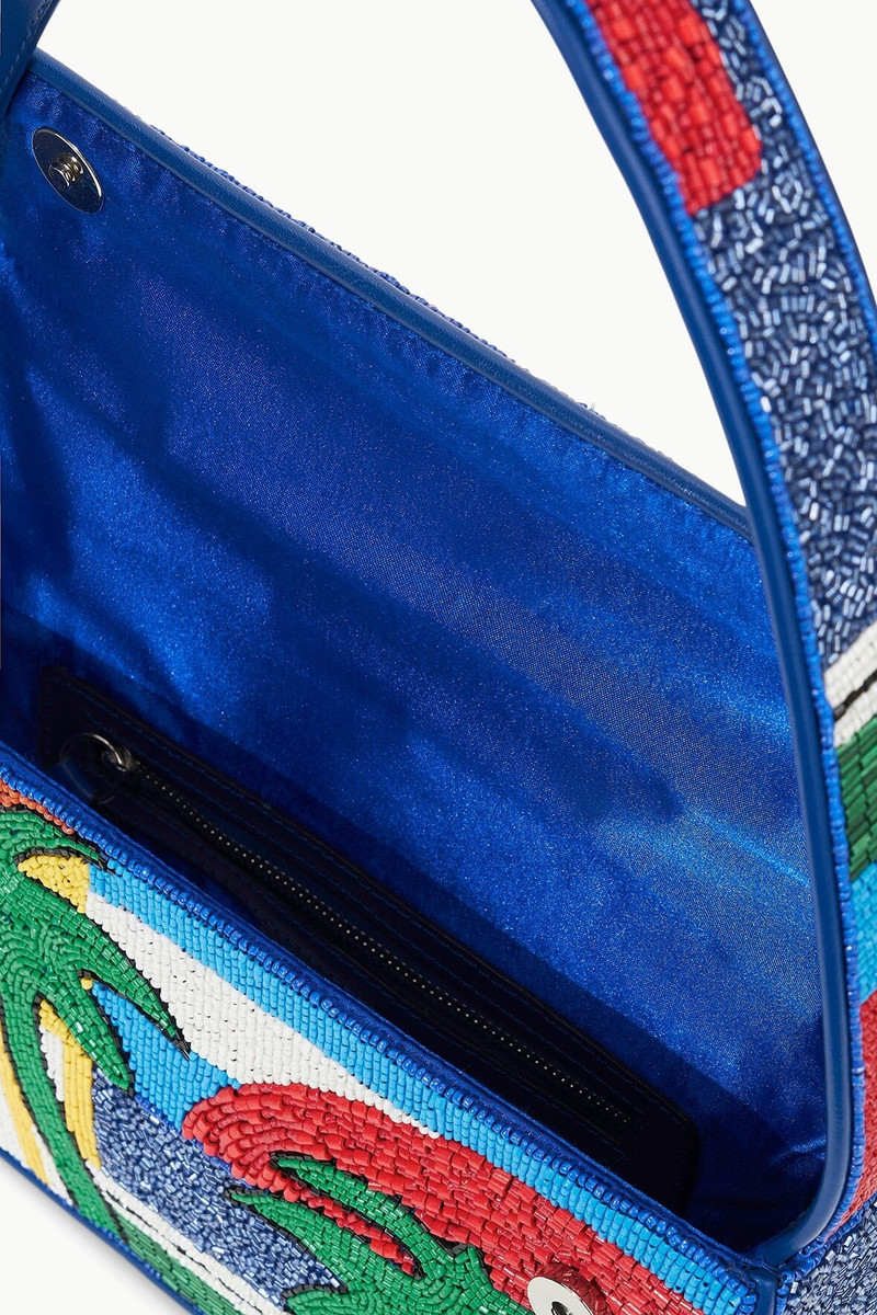 STAUD TOMMY BEADED BAG GRAPHIC PALM 3