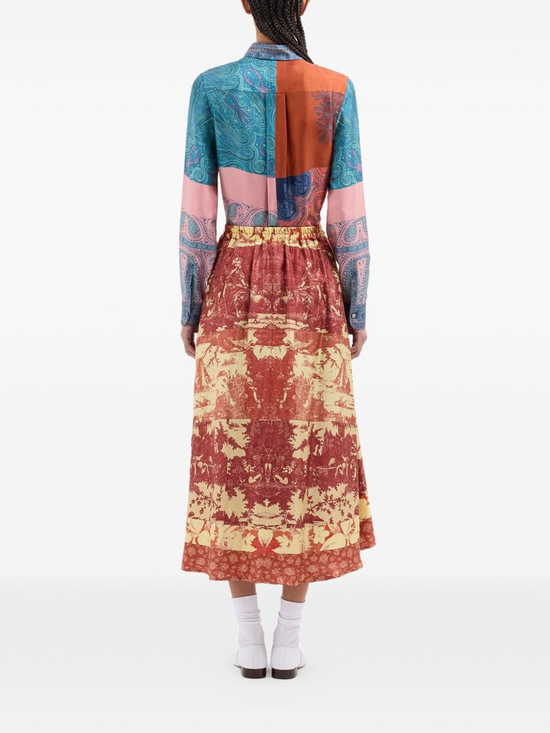 Aloe A-line midi skirt 4