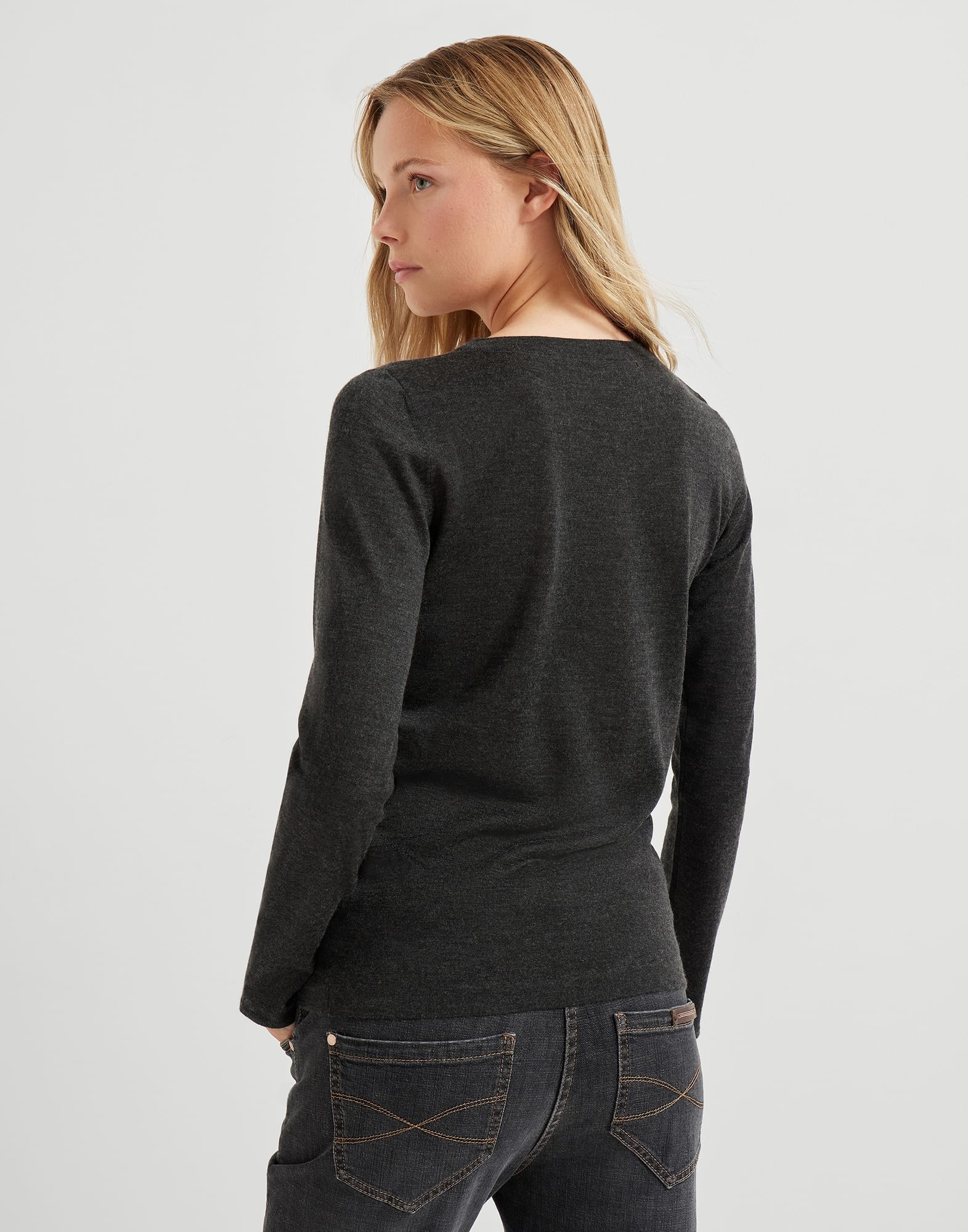 Cashmere and silk lightweight sweater - 2