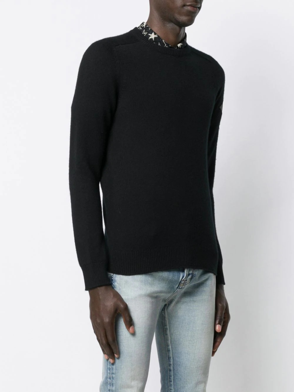 logo patch cashmere jumper - 3