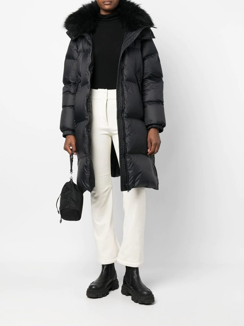 Yves Salomon high-rise button-waisted trousers outlook