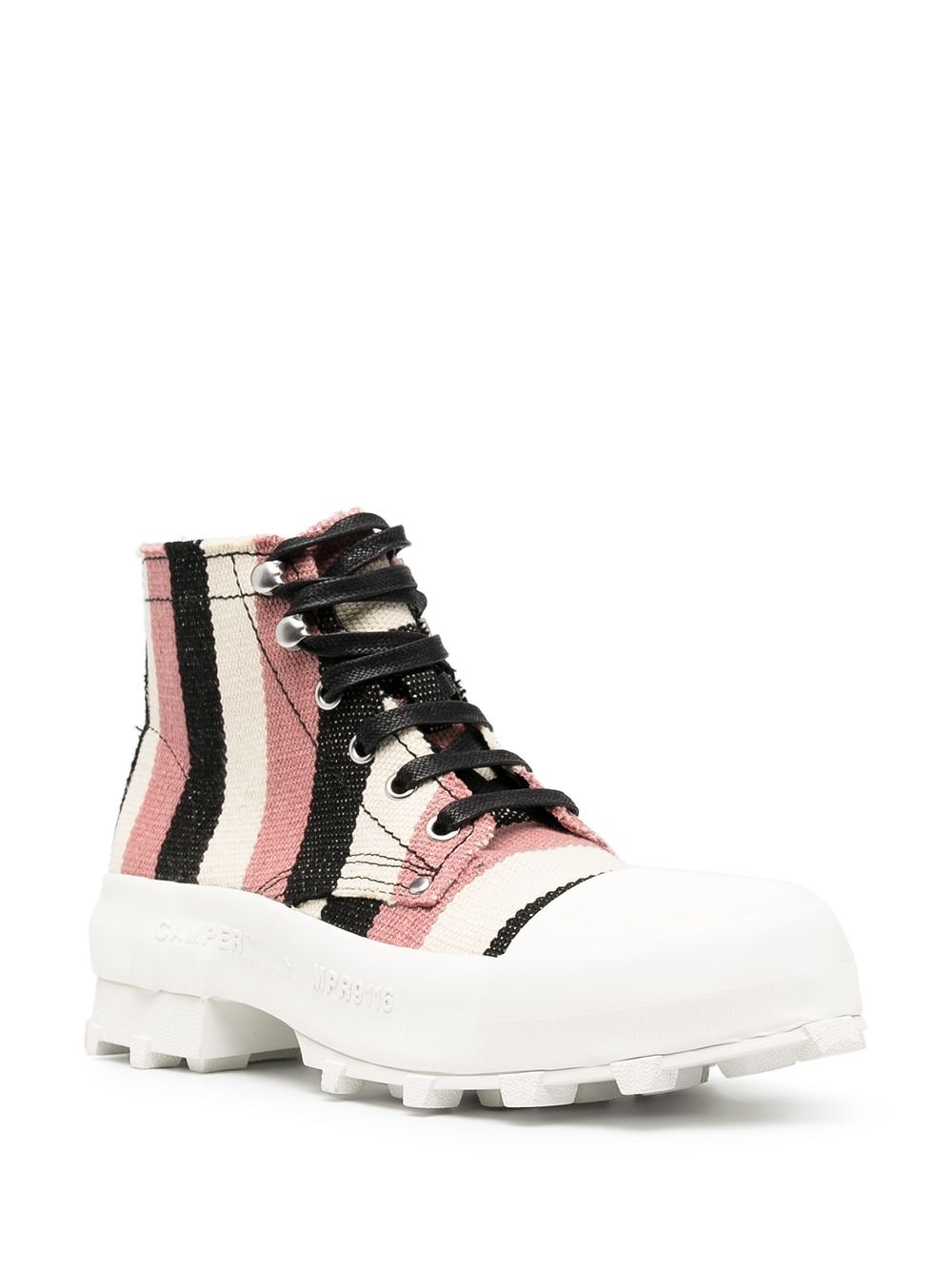 Traktori striped ankle boots - 2