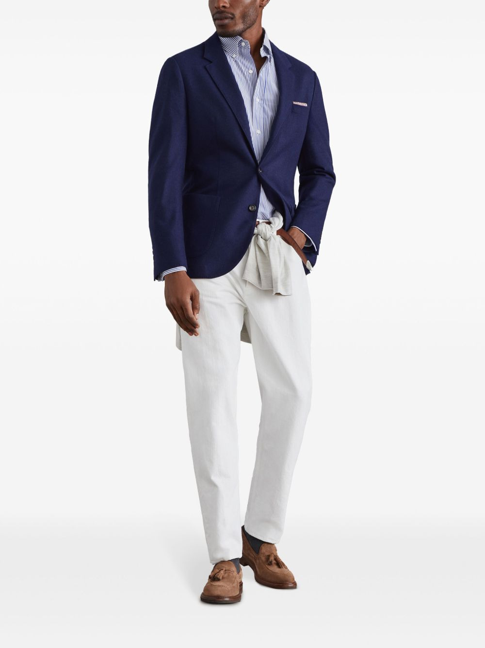Cashmere Single-Breasted Jacket - 4