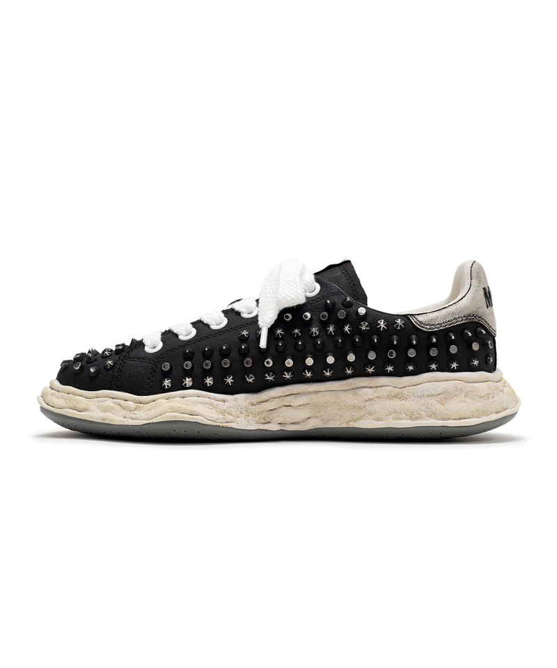 "CHARLES"OG Sole Studded Canvas Low-top Sneaker 9