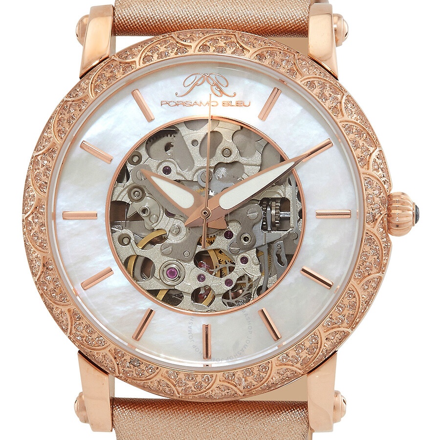 Porsamo Bleu - Porsamo Bleu Liza Automatic White Dial Ladies Watch 691DLIL - 4