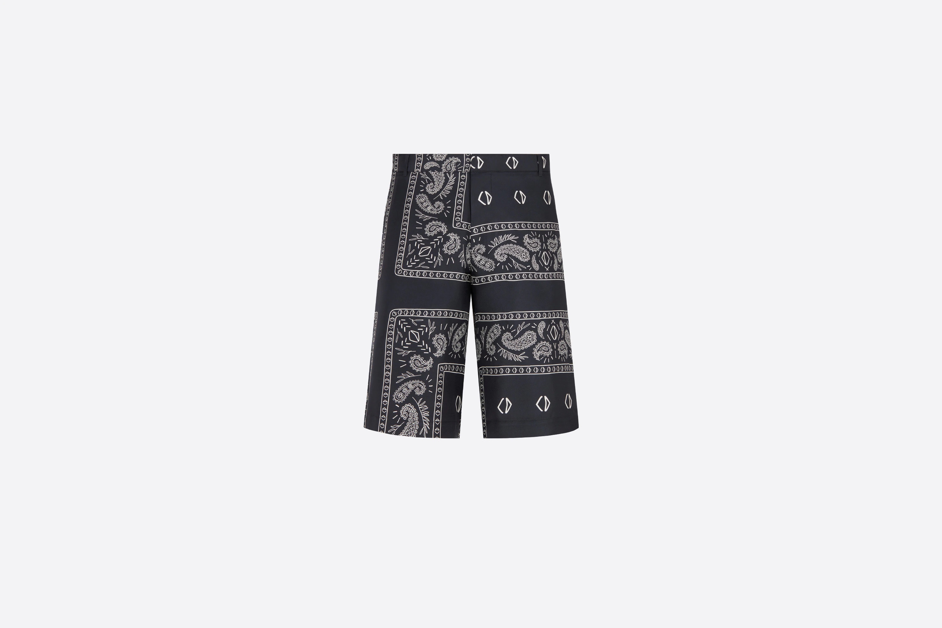 Bermuda Shorts with Bandana Motif - 1