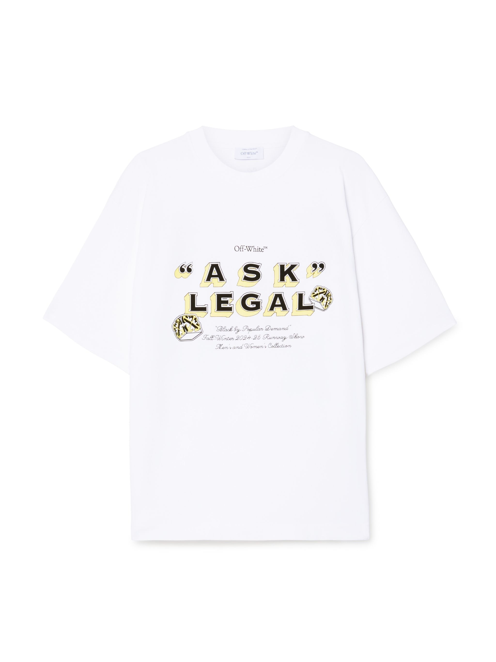 White Ask Legal Skate S/s Tee - 1