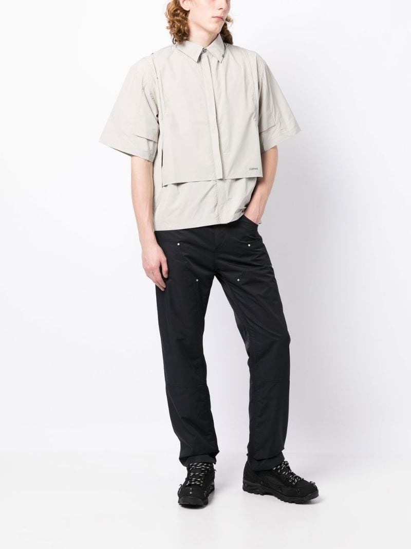 Intervein layered short-sleeved shirt - 2