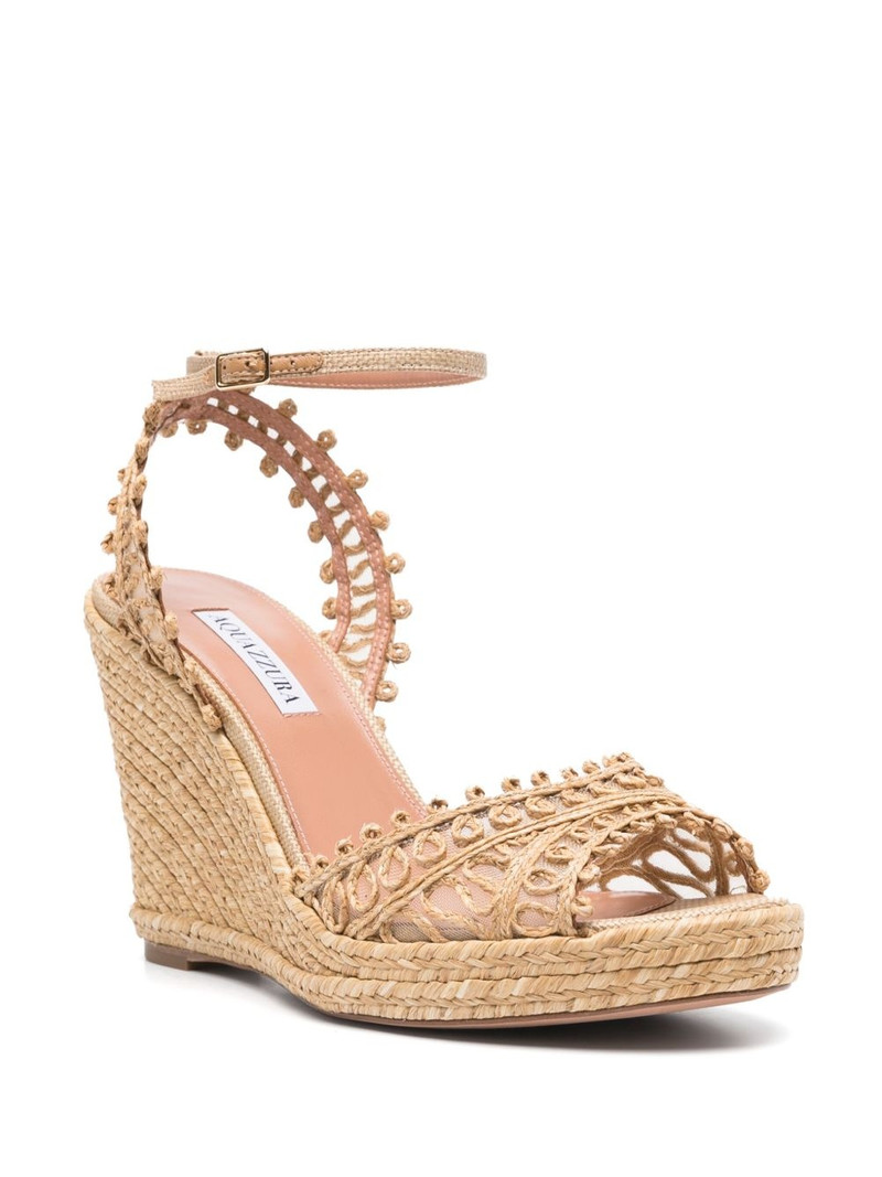 AQUAZZURA 105mm Kahlo espadrilles outlook
