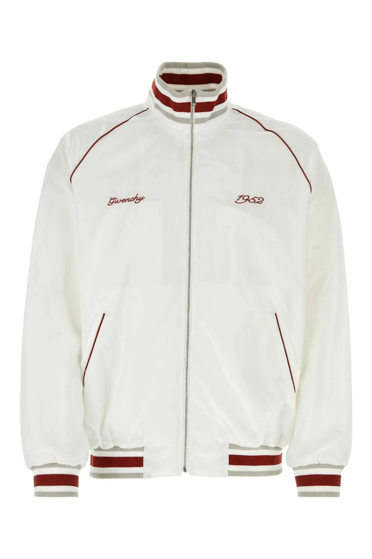 Givenchy Men White Nylon Bomber Jacket - 1