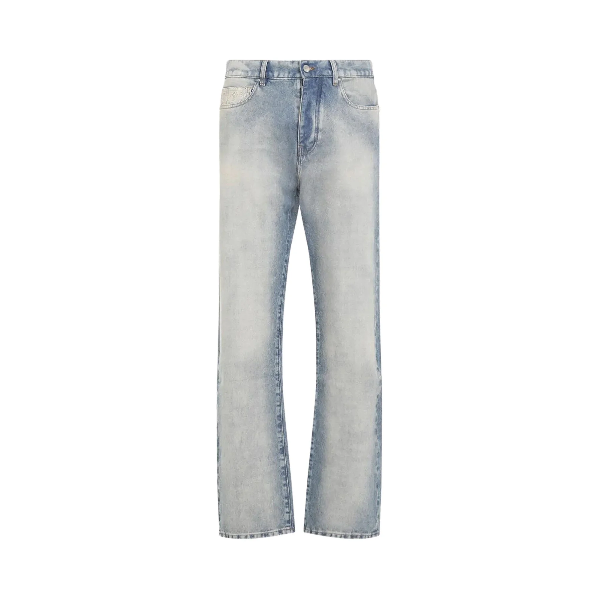Amiri Quad Cuff Straight Jean 'Antique Indigo' - 1