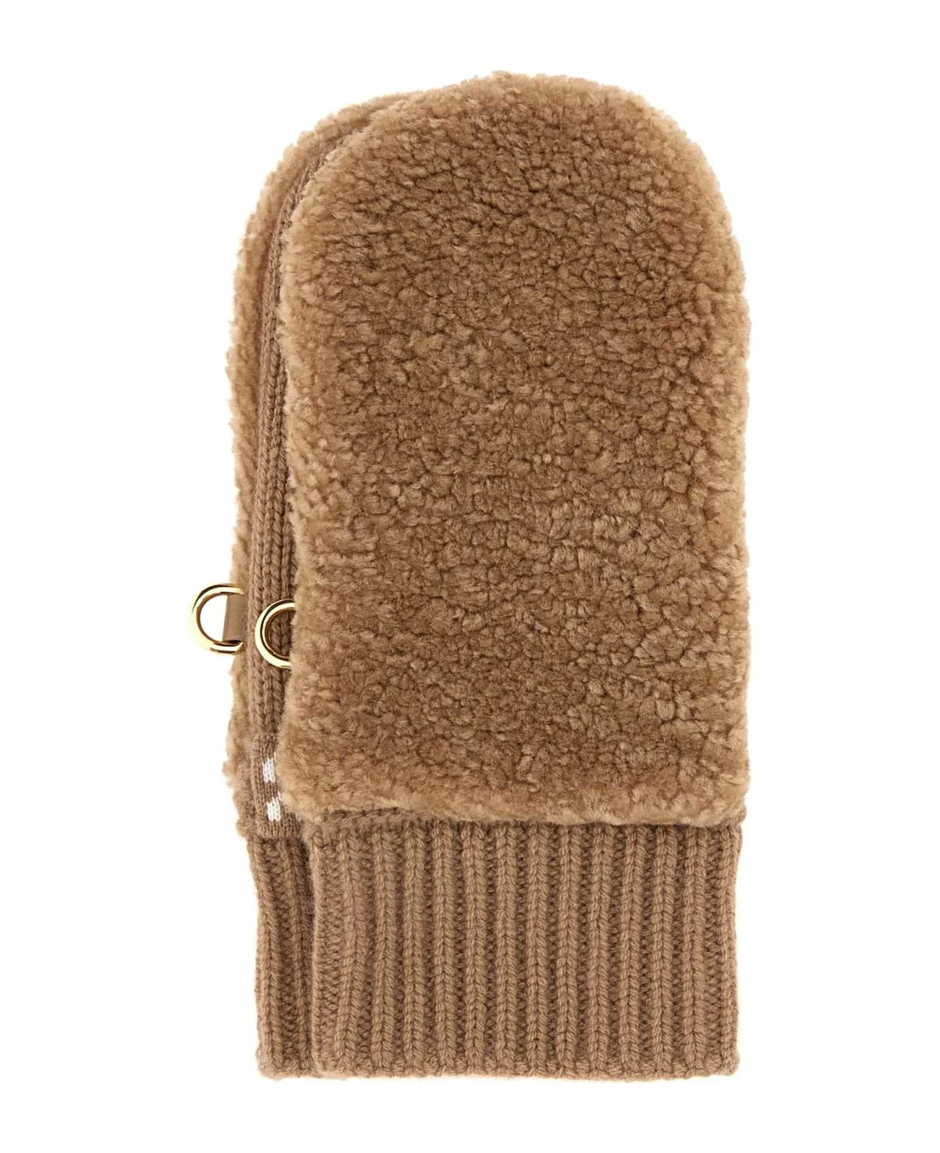 Camel Wool Blend Gloves - 1