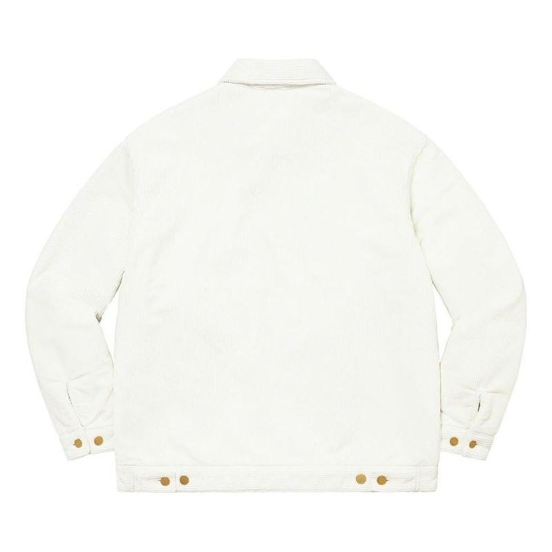 Supreme Supreme x Dickies Corduroy Work Jacket 'White Black Red' SUP-FW22-712 outlook