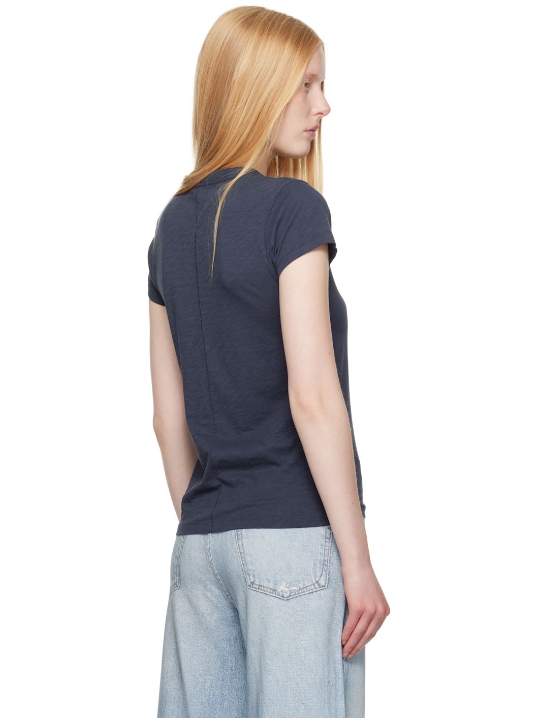 Navy 'The Slub' T-shirt - 3