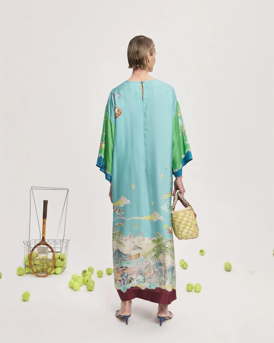 DARIA SILK MIDI DRESS - 5