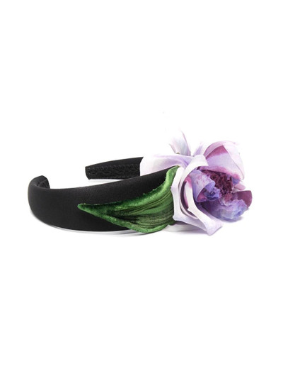 Dolce & Gabbana floral-embellished headband outlook