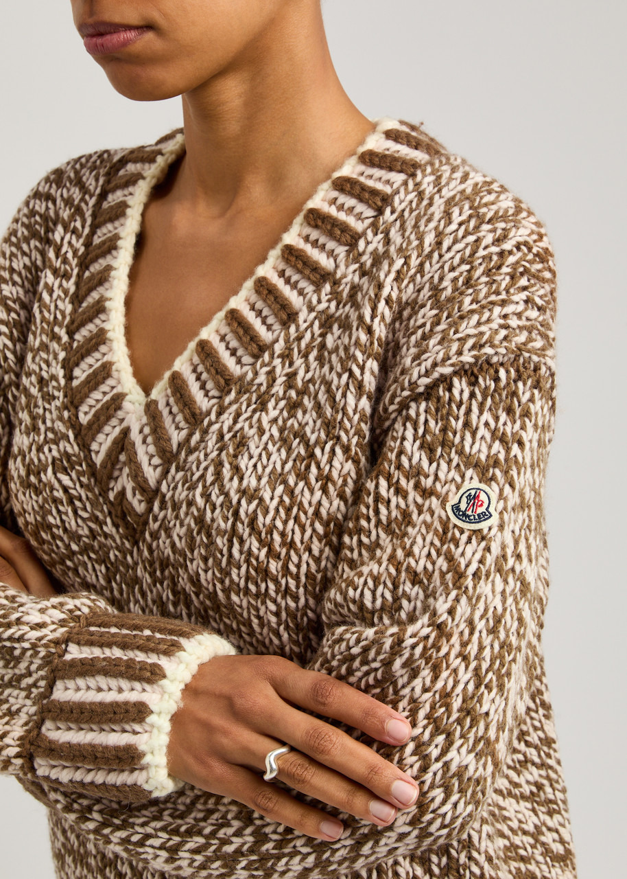Ribbed wool-blend jumper - 5