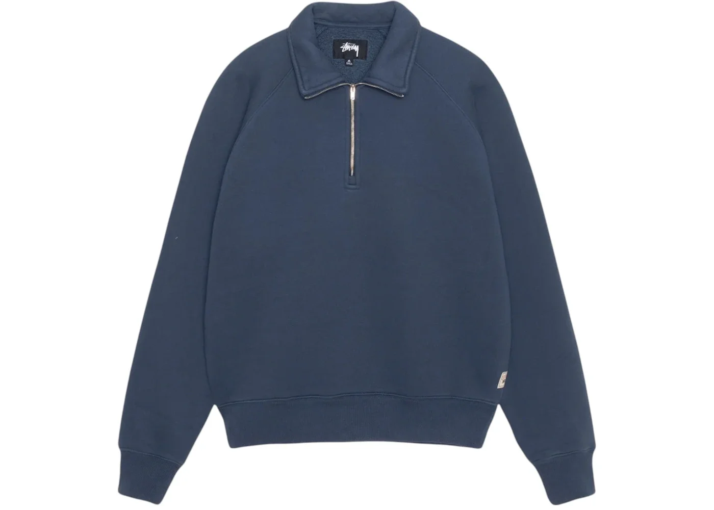 Stussy Relaxed Half Zip Navy - 1